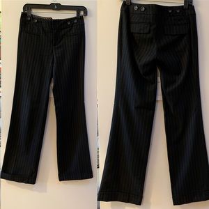 Cartonnier Black Wide Leg Trouser Pant, Wool